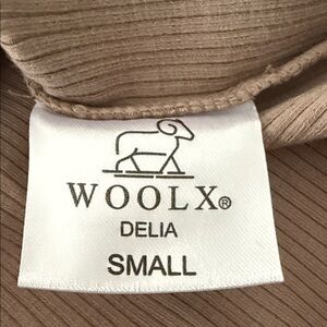 Woolx RIBBED Delia Women's Tan Tunic Top